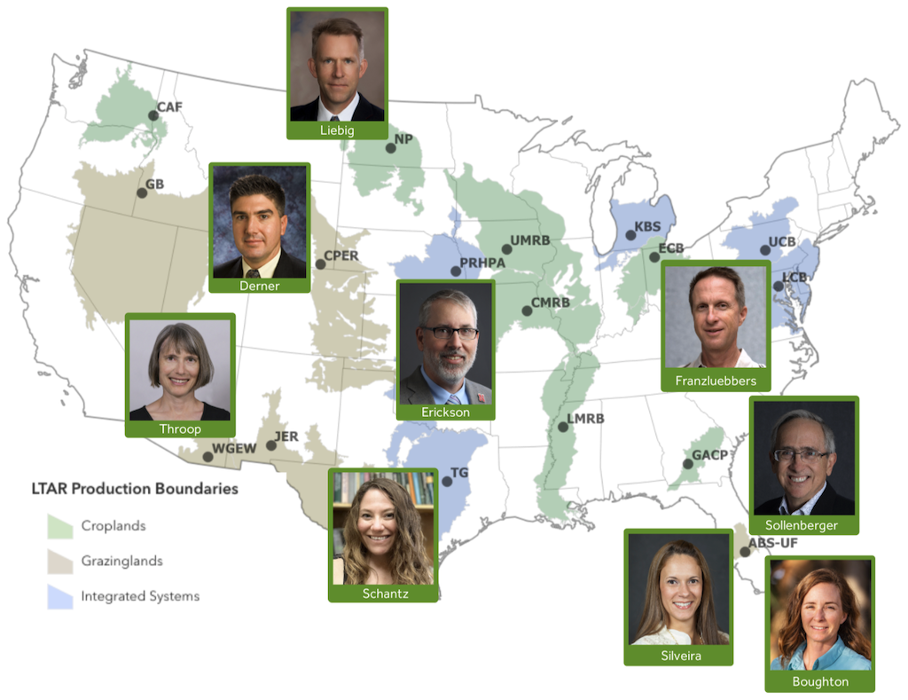 LTAR Climate Hubs Webinars Map