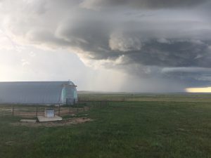 An extreme ‘deluge’ approaches the shortgrass prairie of Colorado. Photo by David Hoove